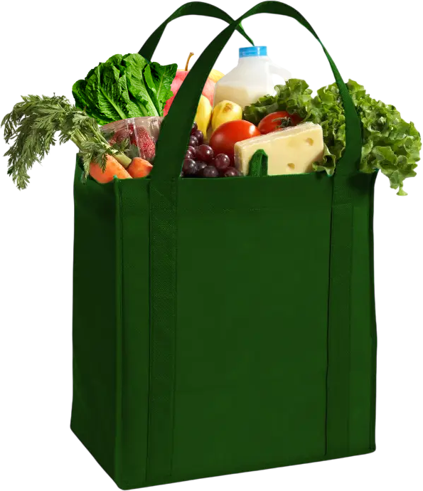 bag containing products